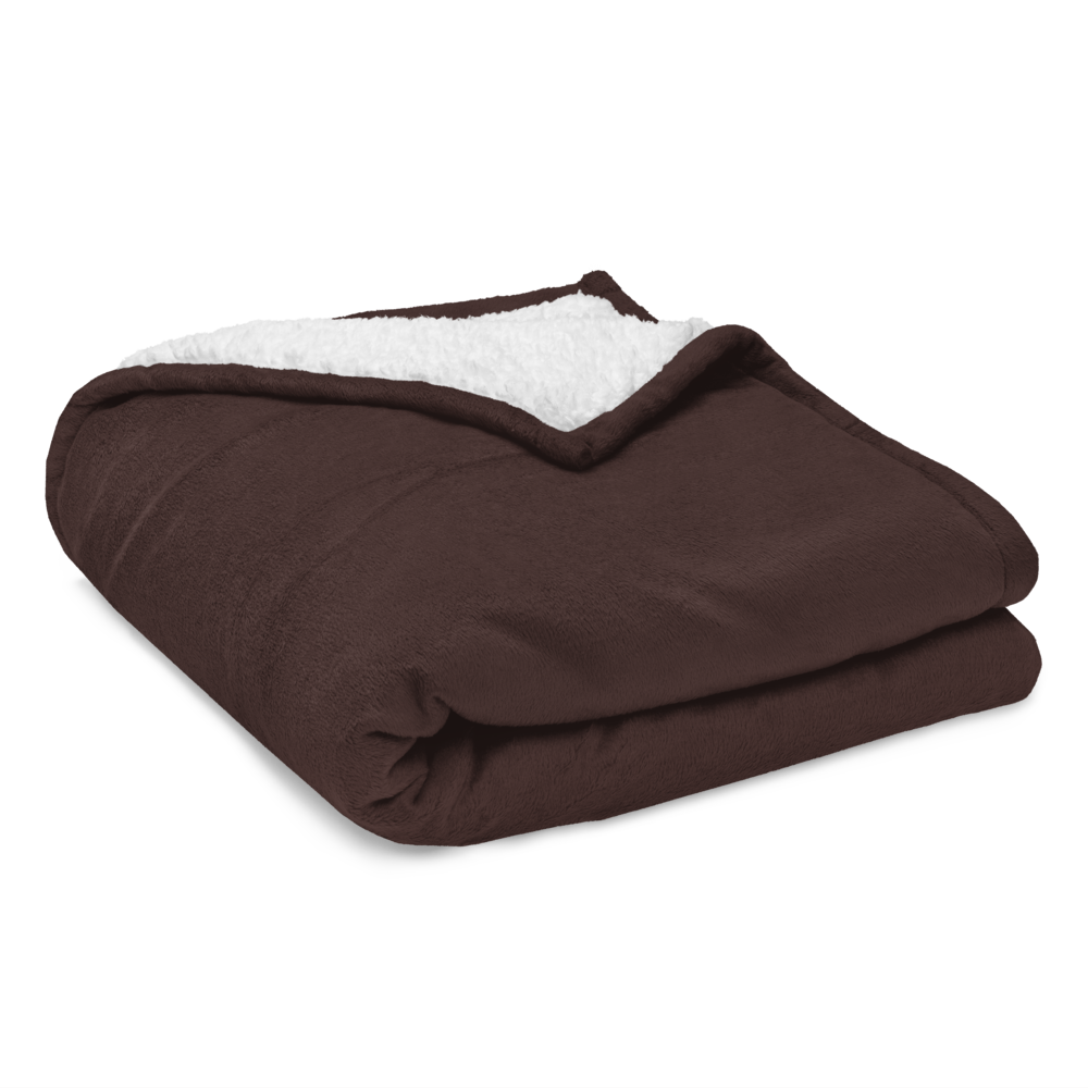 On Level Ground: Premium Embroidered Sherpa Blanket | 50″ × 60″