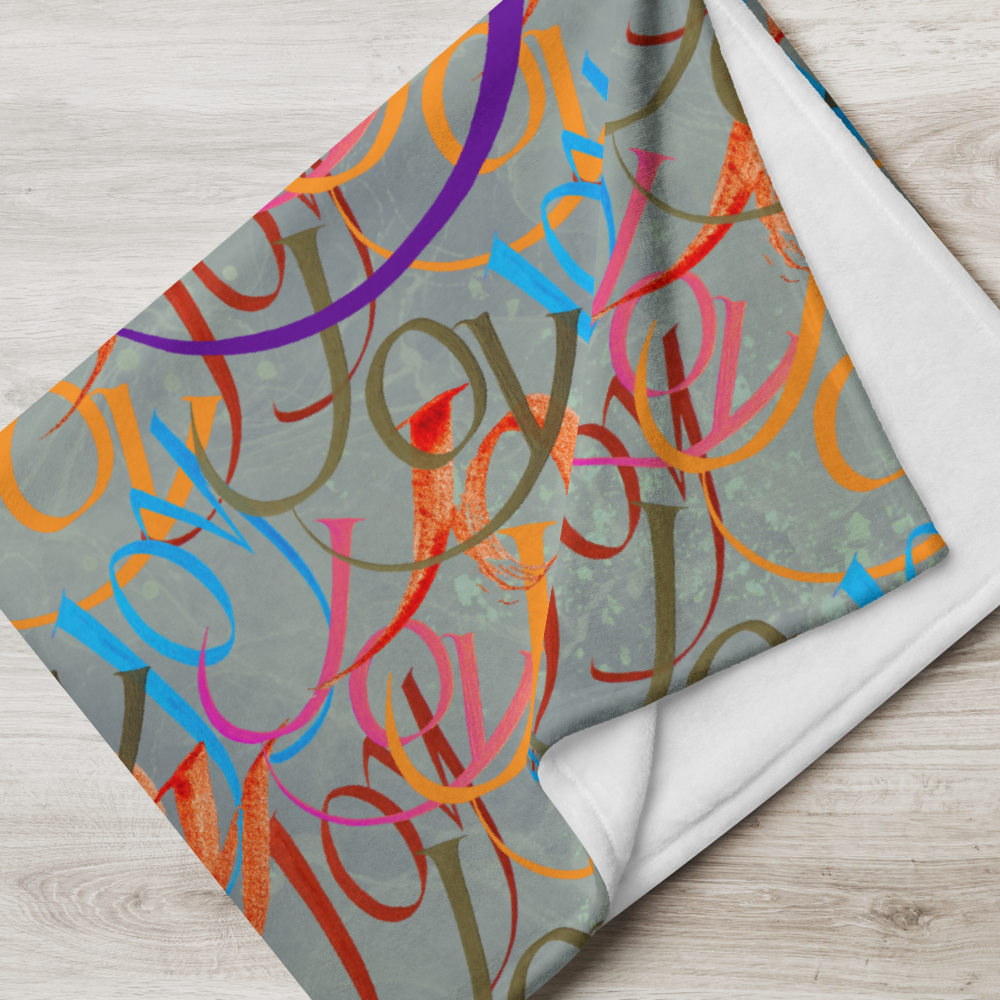 Joy enjoy: Throw Blanket | 60″×80″