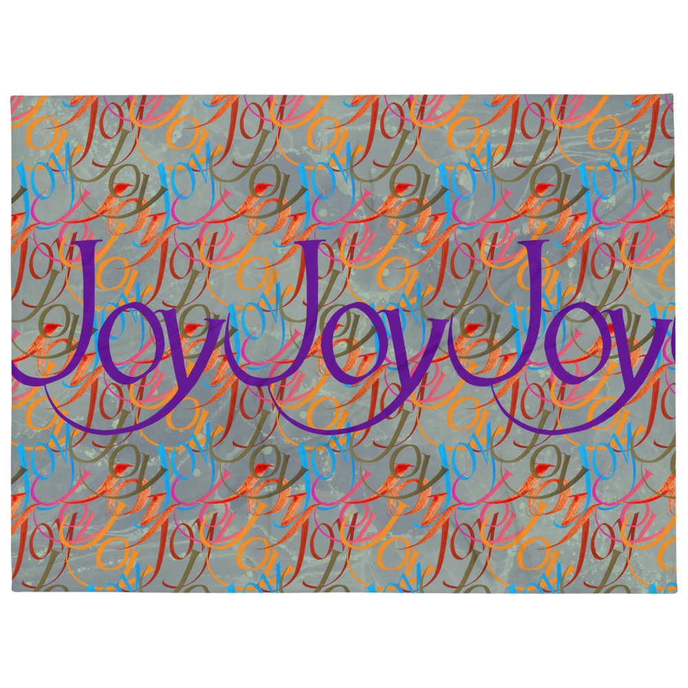 Joy enjoy: Throw Blanket | 60″×80″