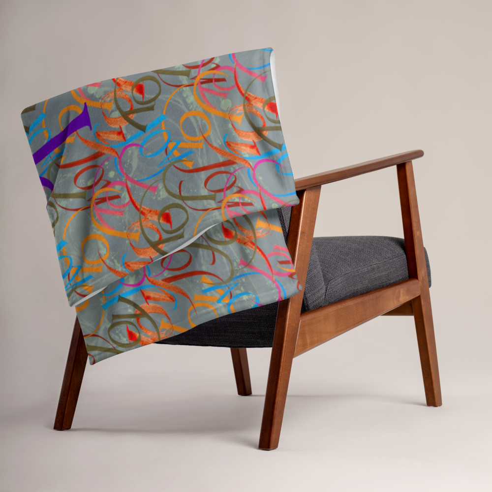 Joy enjoy: Throw Blankets | 50"x60"
