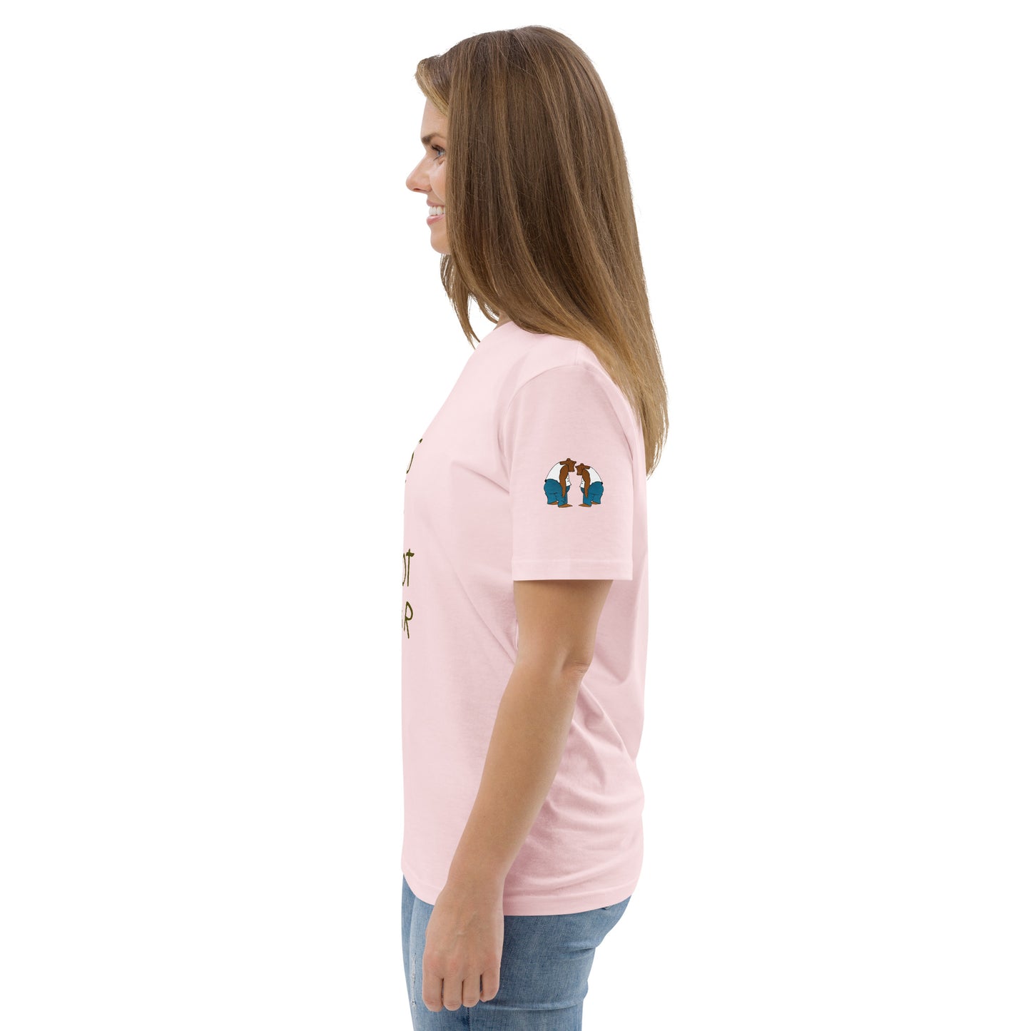 God Bears What We Cannot Bear: Unisex organic cotton t-shirts in light colors