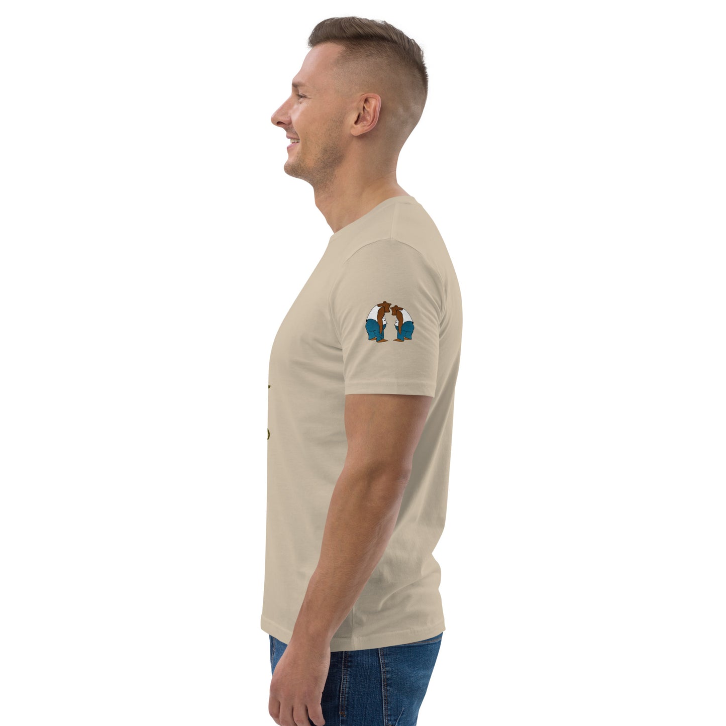 God Bears What We Cannot Bear: Unisex organic cotton t-shirts in light colors
