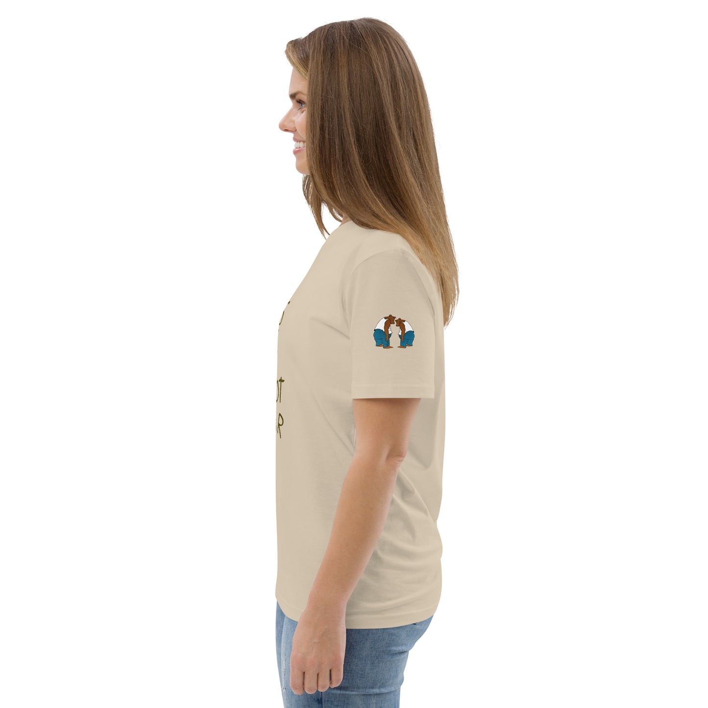 God Bears What We Cannot Bear: Unisex organic cotton t-shirts in light colors
