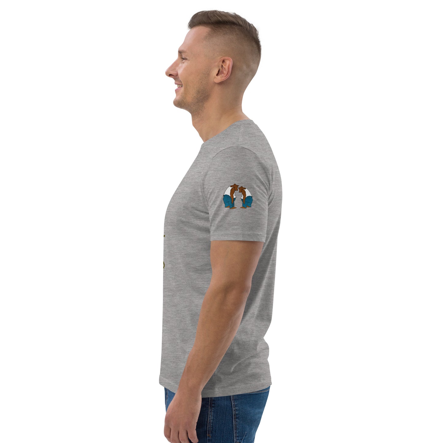 God Bears What We Cannot Bear: Unisex organic cotton t-shirts in light colors