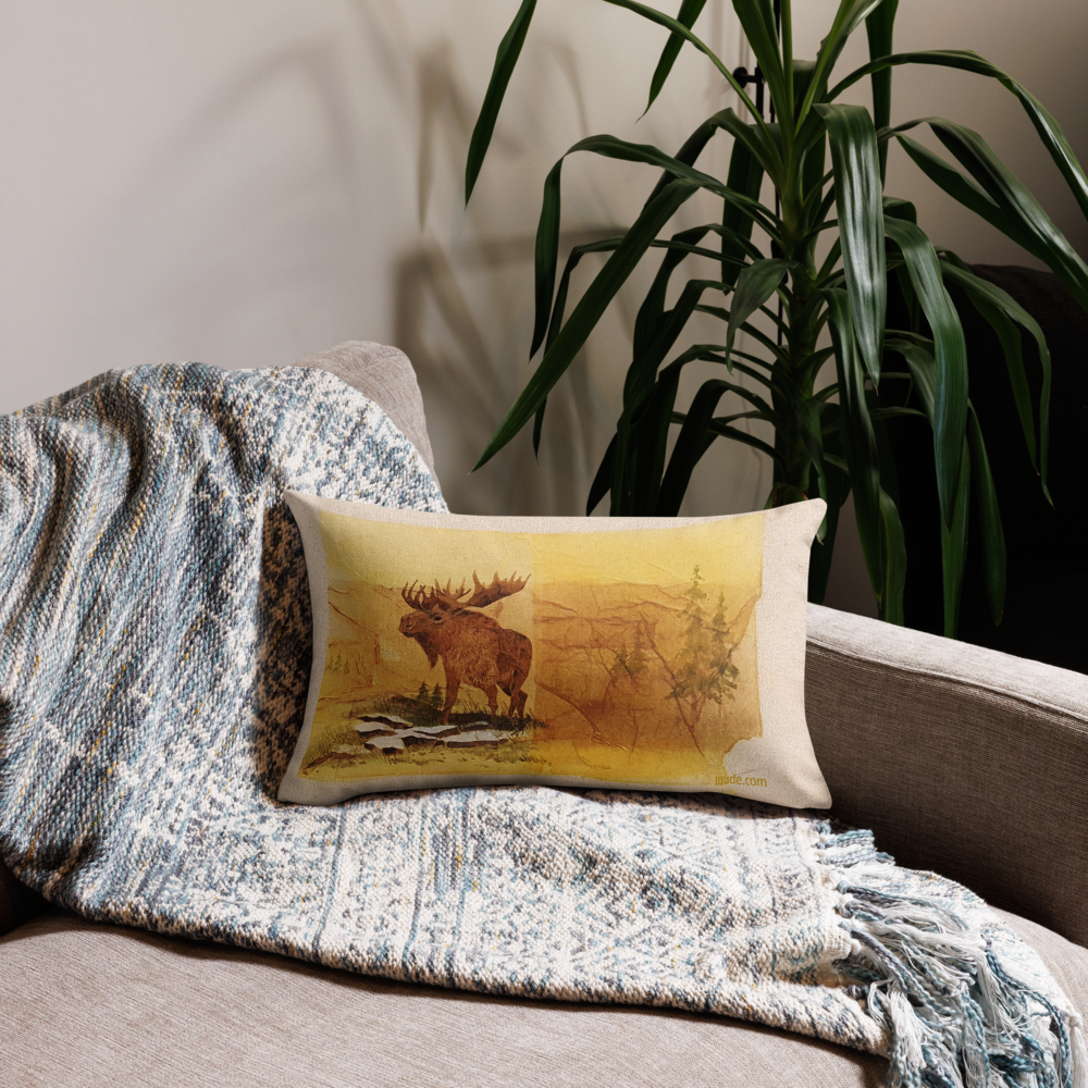 Moose: Premium Cushions Covers 20″×12″