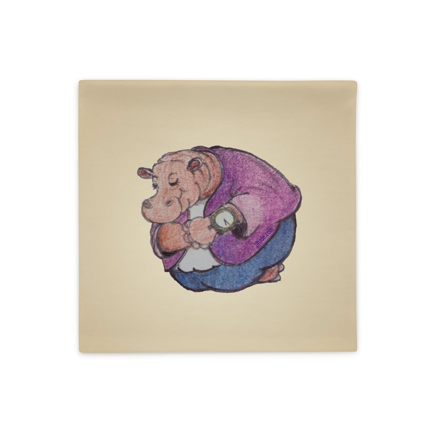 Hippo on Level Ground: Classic Cushion Covers