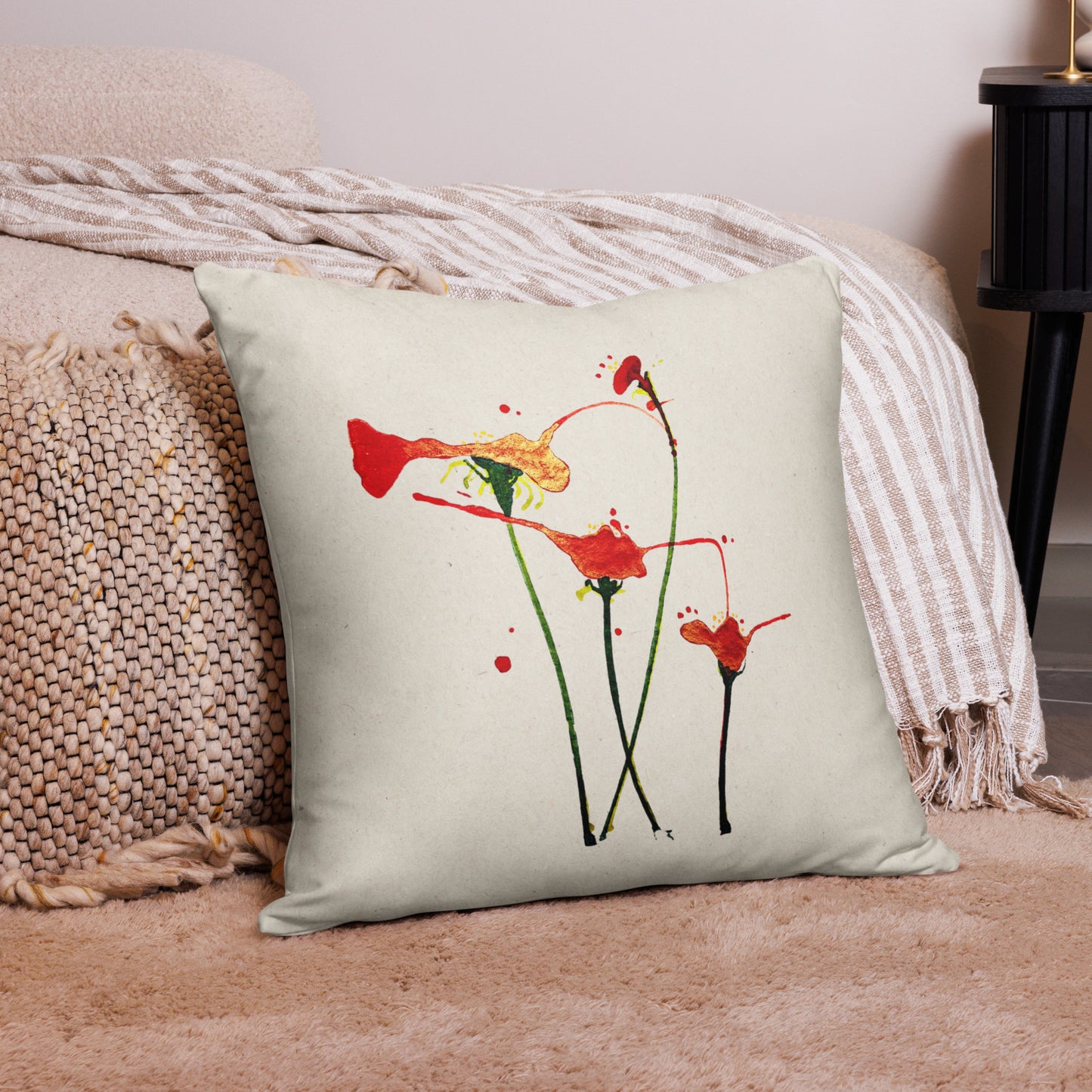 Floral - Cream | Cushion Cover