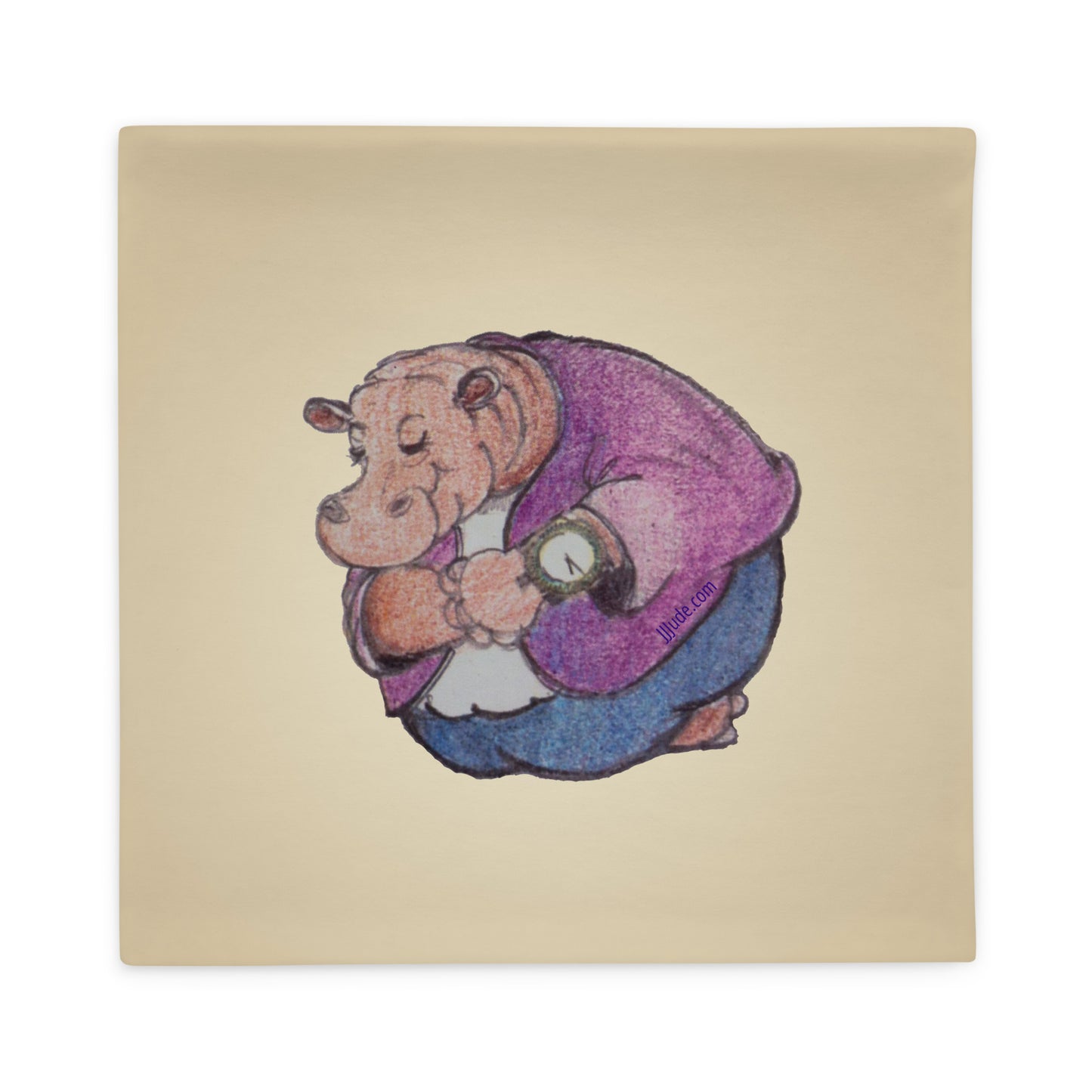 Hippo on Level Ground: Classic Cushion Covers