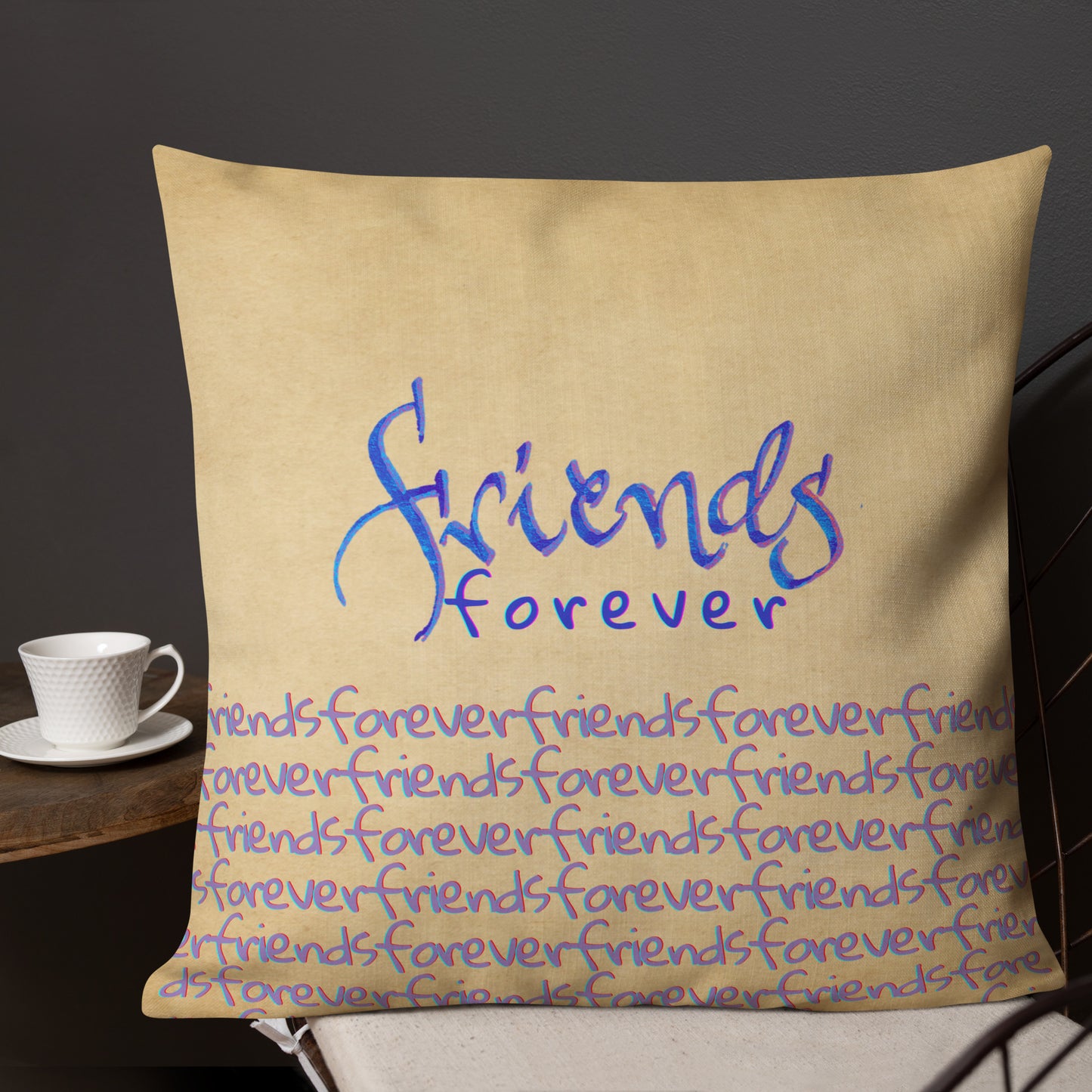 Friends Forever: Premium Cushions 22″×22″