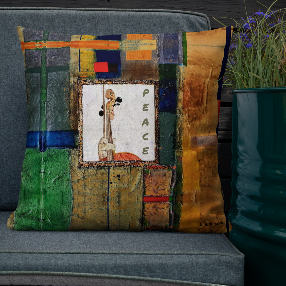 Peace is the Silent Song of Love: Premium Pillows