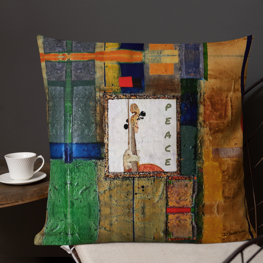 Peace is the Silent Song of Love: Premium Pillows