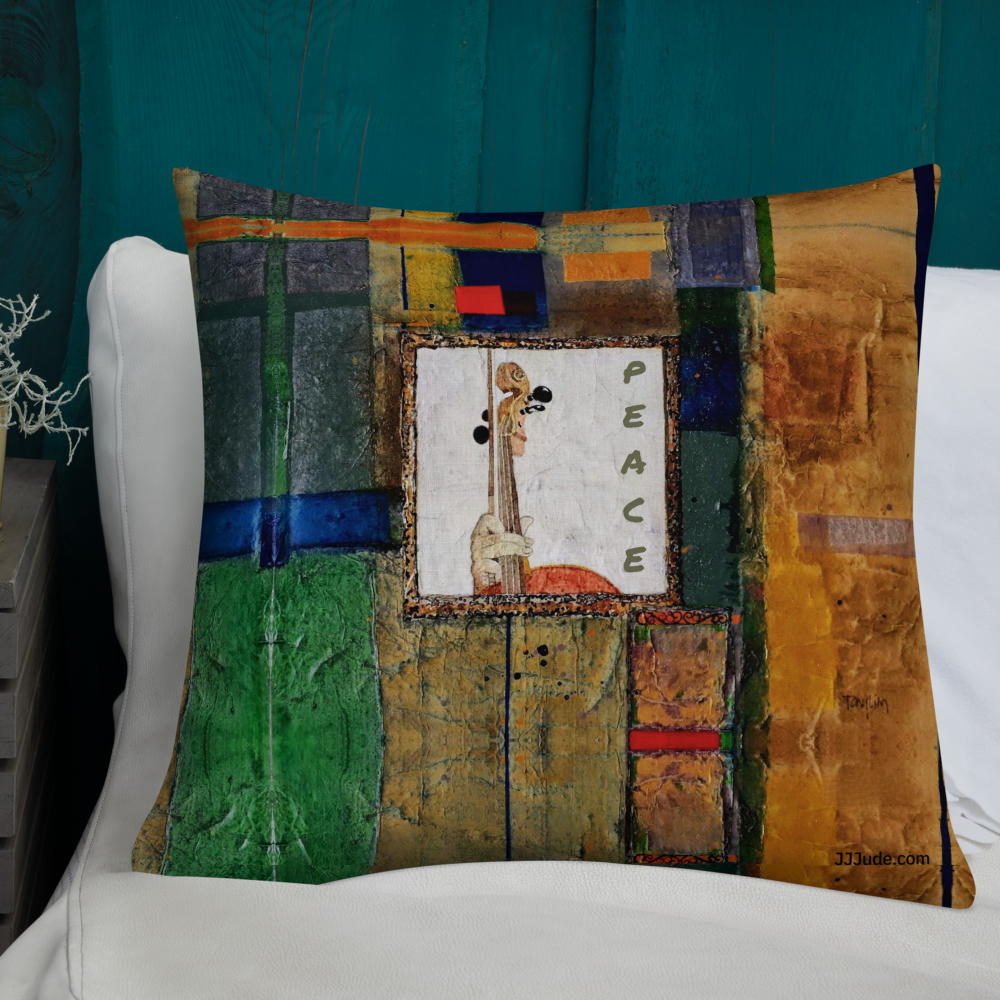 Peace is the Silent Song of Love: Premium Pillows