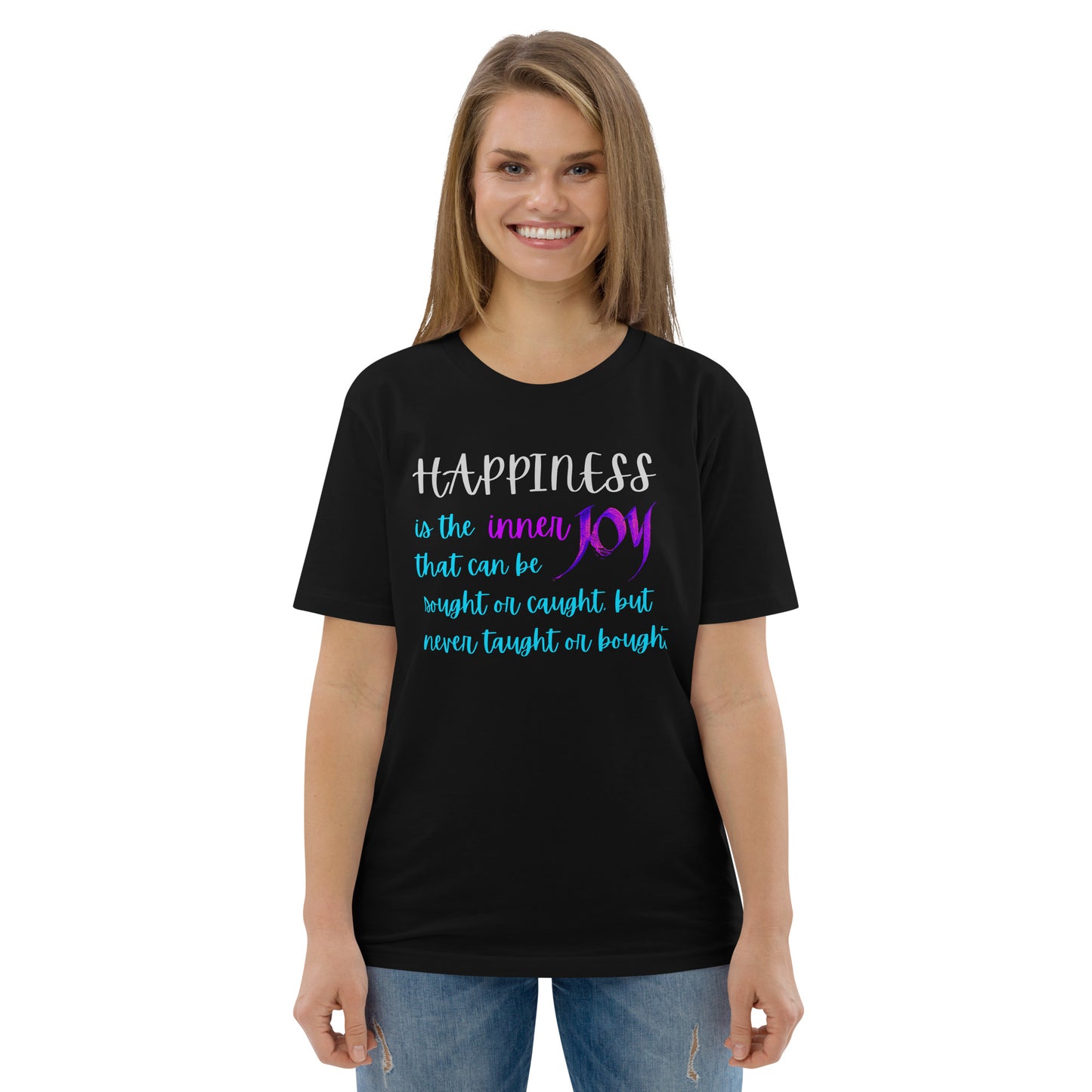 Happiness: Unisex Organic Cotton T-Shirt