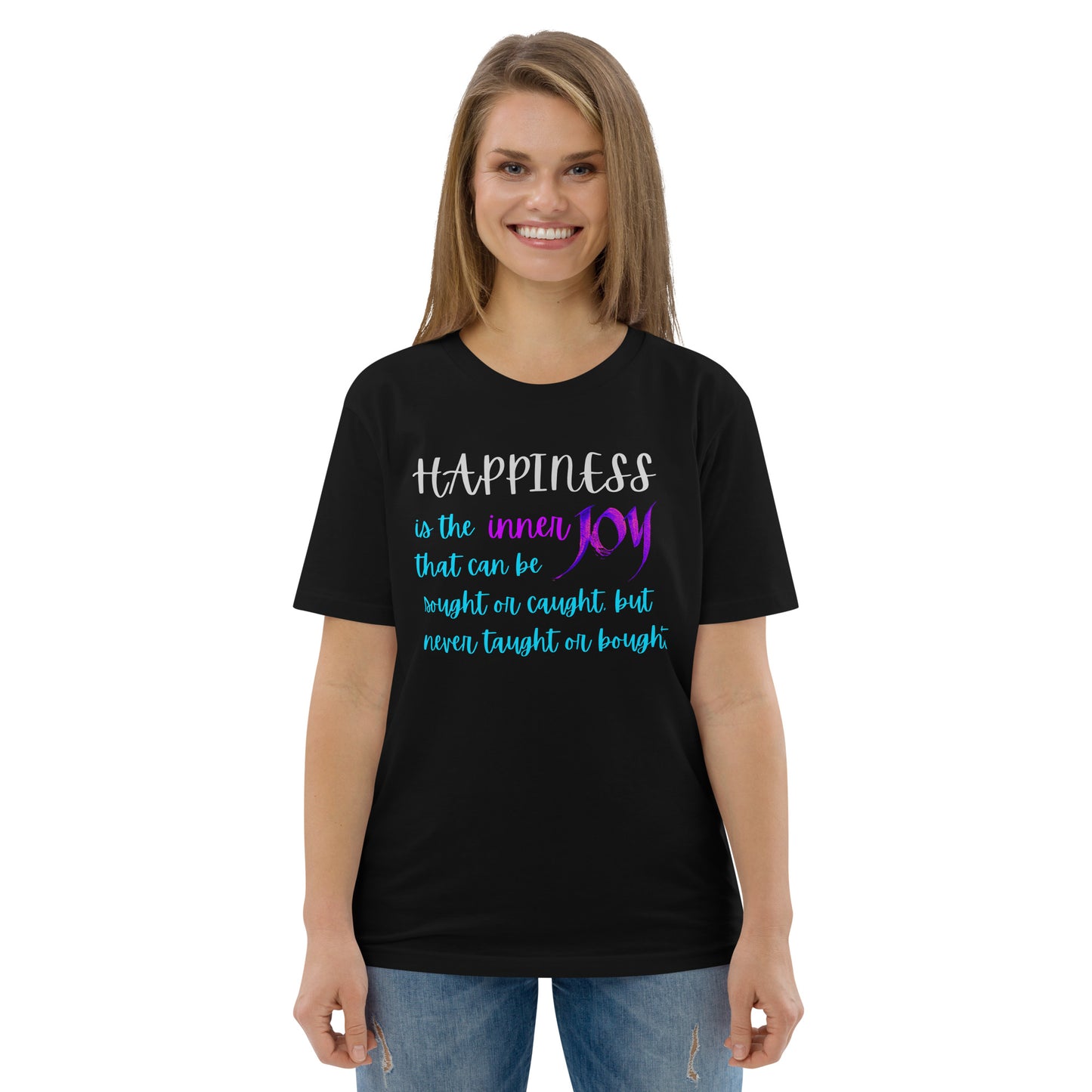 Happiness: Unisex Organic Cotton T-Shirt