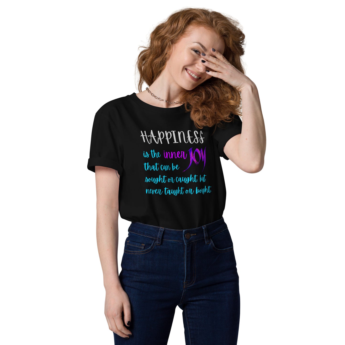 Happiness: Unisex Organic Cotton T-Shirt