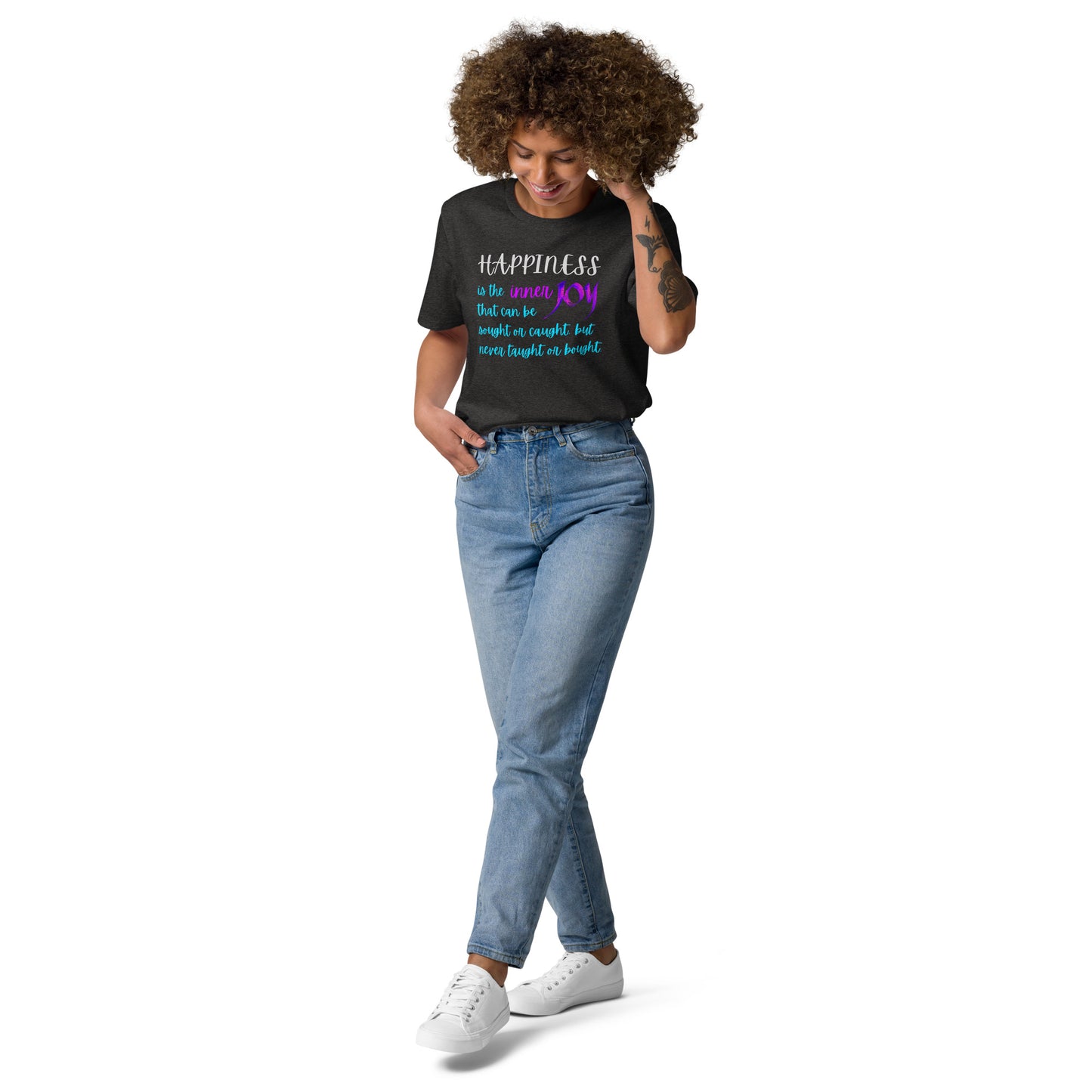 Happiness: Unisex Organic Cotton T-Shirt