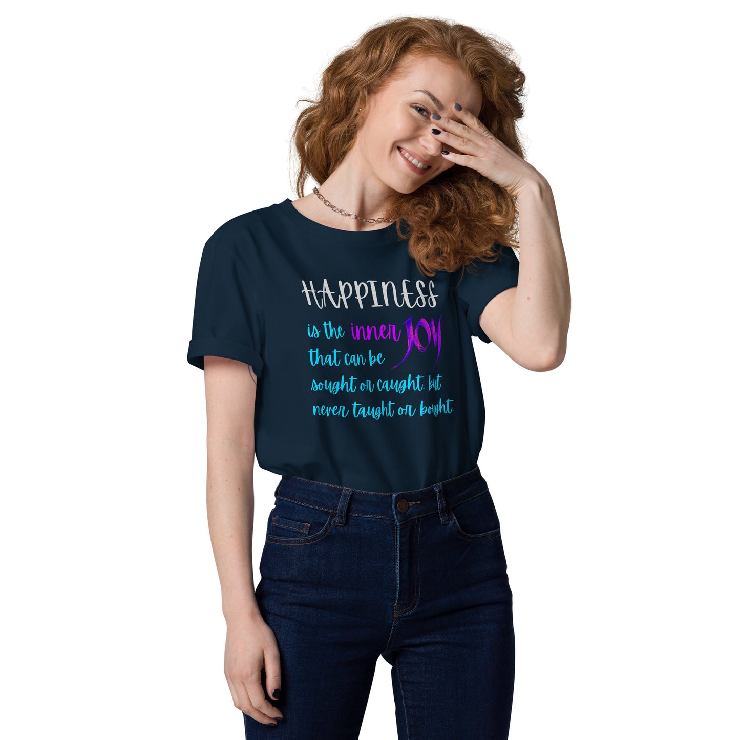 Happiness: Unisex Organic Cotton T-Shirt