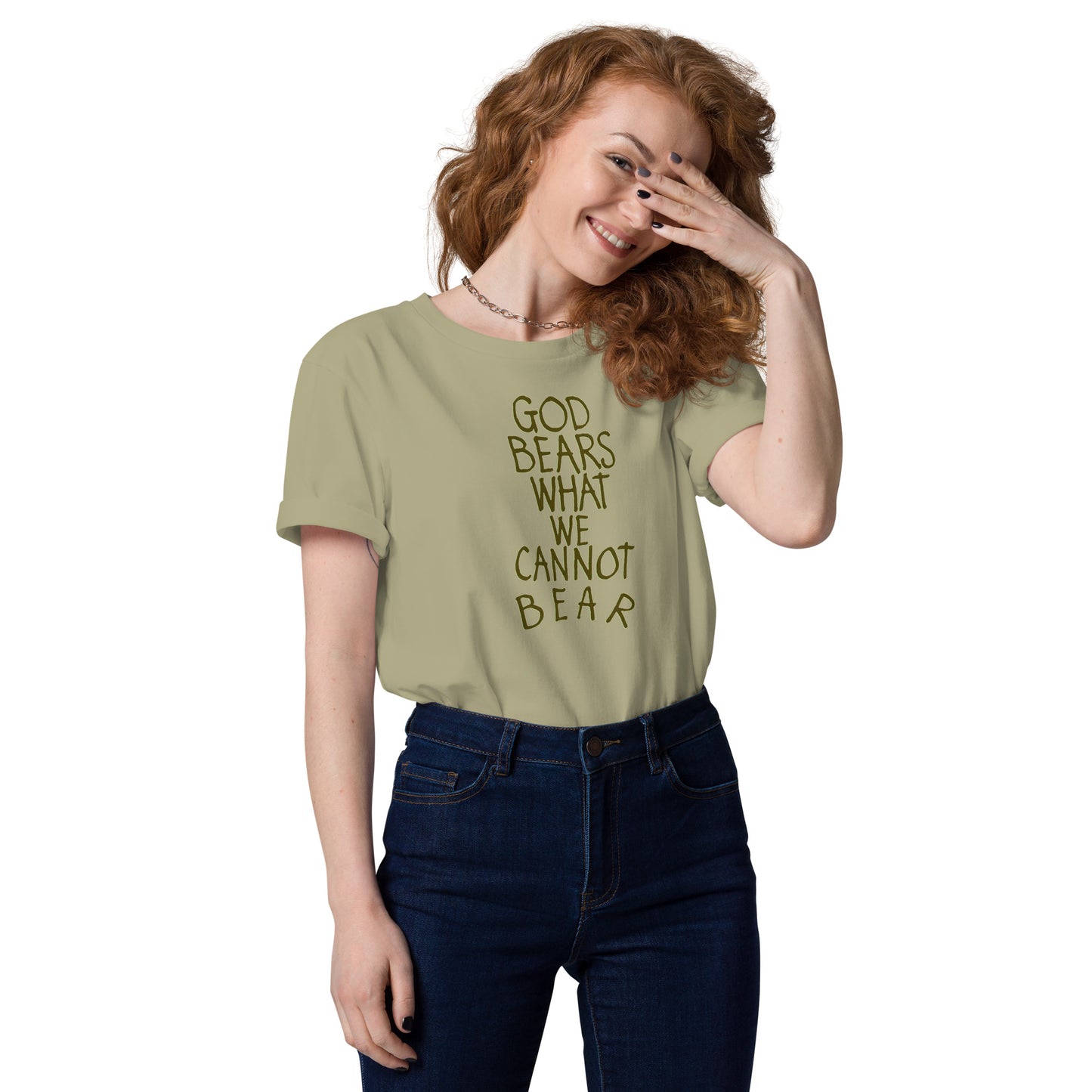 God Bears What We Cannot: Unisex Organic Cotton T-Shirts
