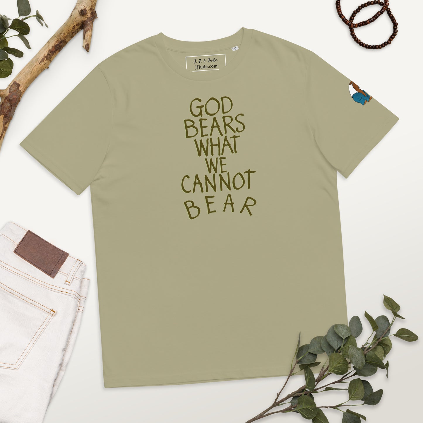 God Bears What We Cannot: Unisex Organic Cotton T-Shirts