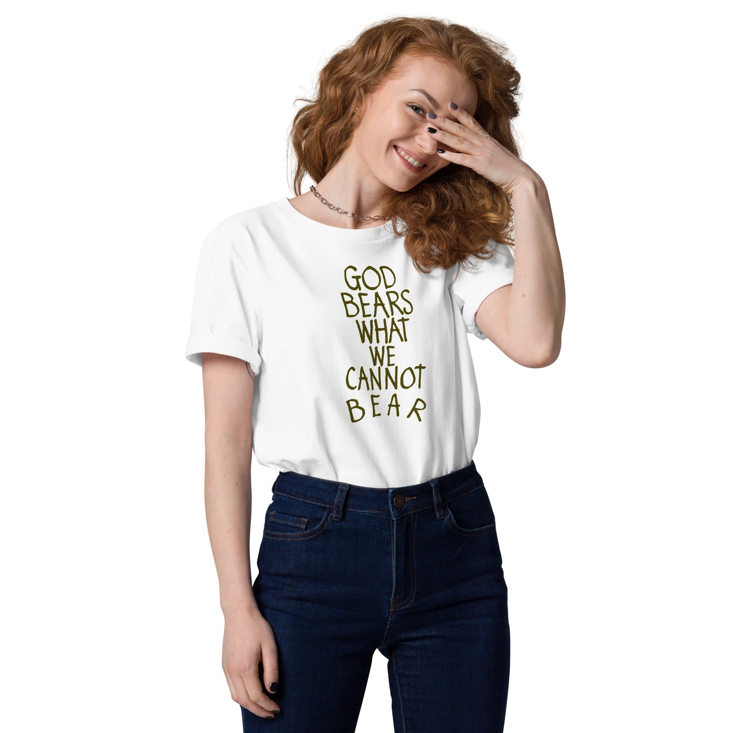 God Bears What We Cannot: Unisex Organic Cotton T-Shirts