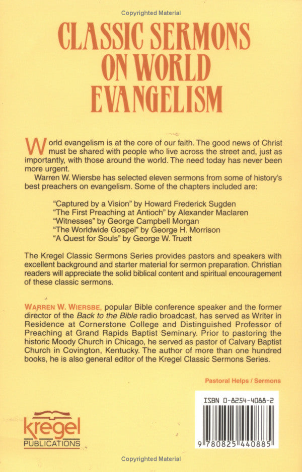 Classic Sermons on World Evangelism