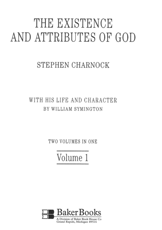 The Existence and Attributes of God