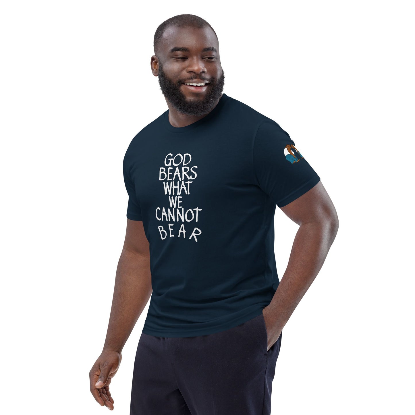 God Bears What We Cannot Bear: Unisex organic cotton t-shirts