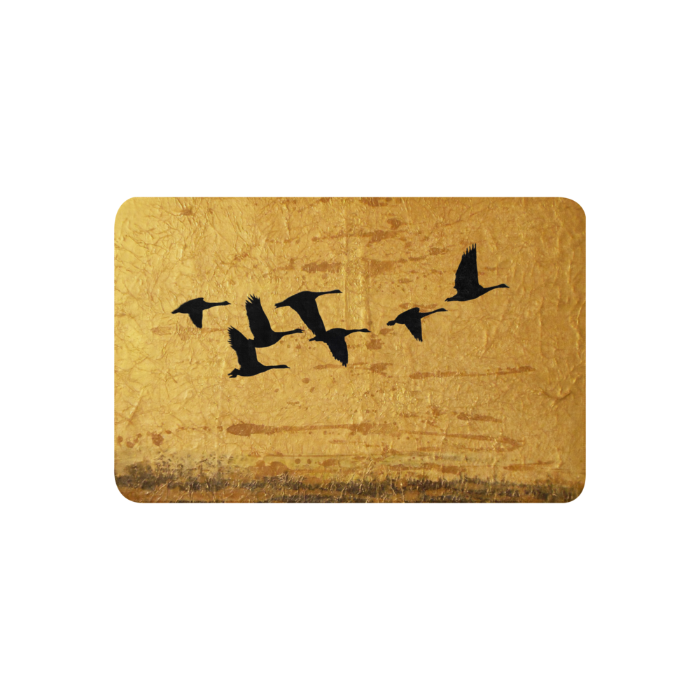 Flying Geese Coming Home: Sherpa Blanket 37"x57"