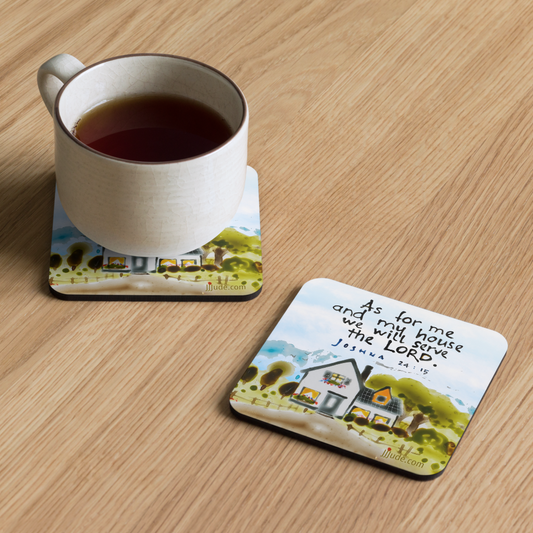 As For Me & My House - Cork-back coaster