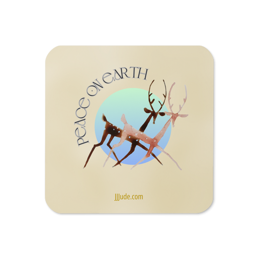 Peace on Earth - Cork-back Coaster