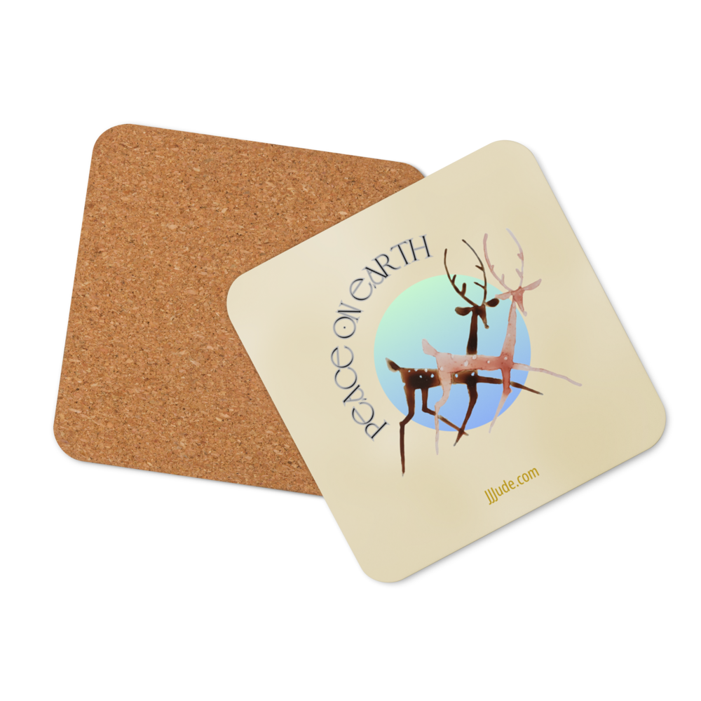 Peace on Earth - Cork-back Coaster