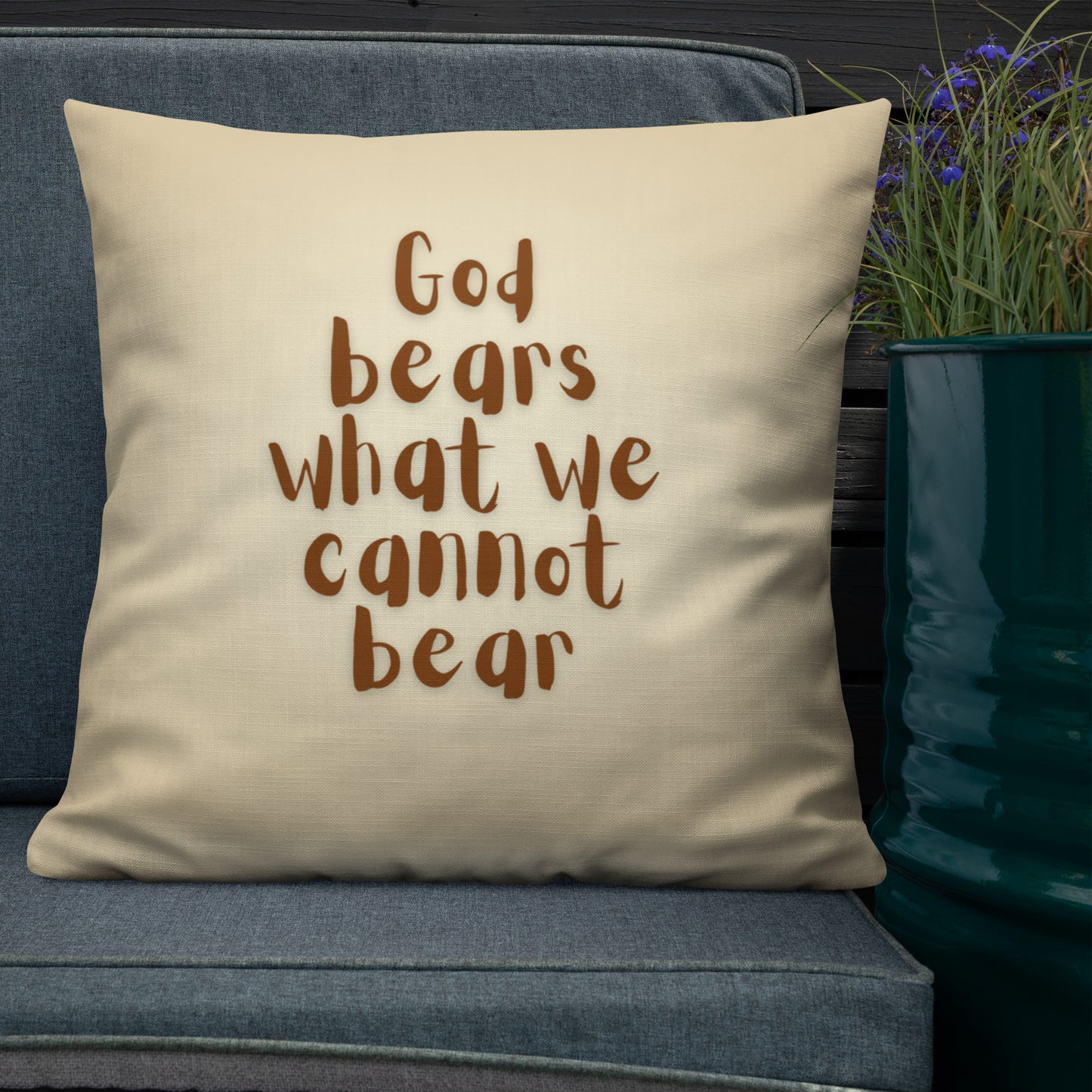 God Bear What We Cannot Bear | Throw Pillow