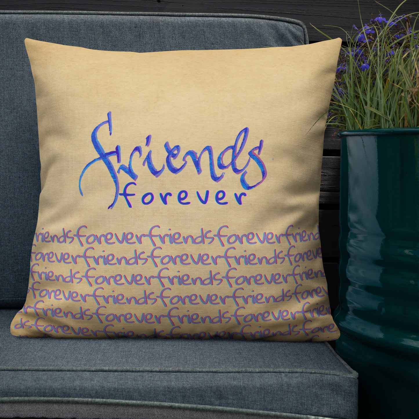 Friends Forever: Premium Cushions 22″×22″